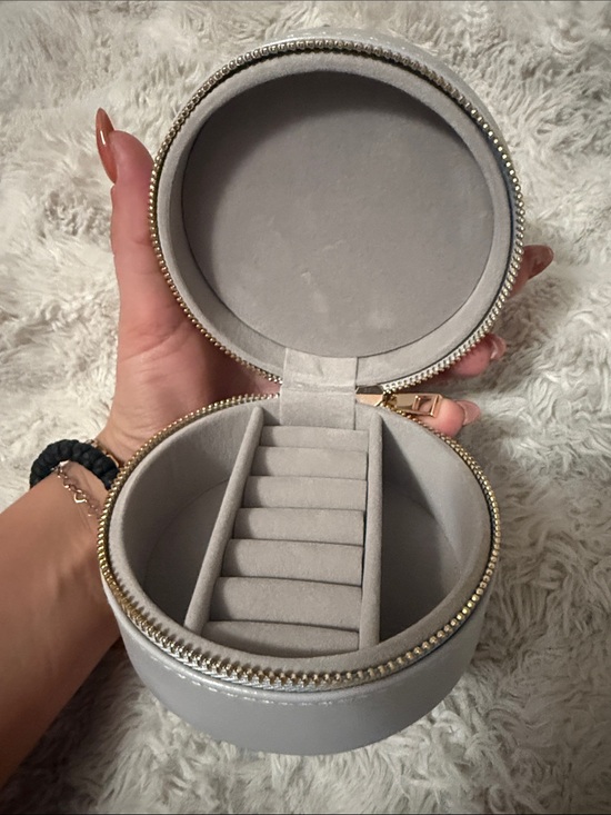 Accessories - Jewelry Travel Case - Light blue Compact Round Organizer